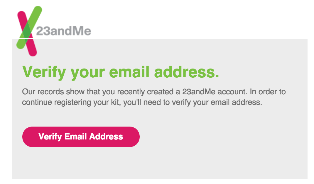 Verify your email address to activate your account